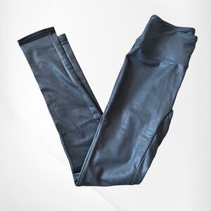 NWT ALL WORTHY BY HUNTER MCGRADY GRAY FAUX LEATHER LEGGINGS Size Small Tall